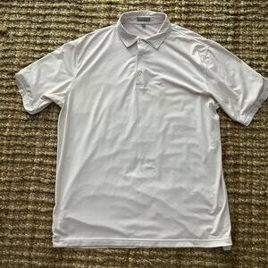 Peter Millar Summer Comfort Polo Pink White Stripe Men’s XL - EUC